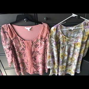 LC Lauren Conrad blouse bundle